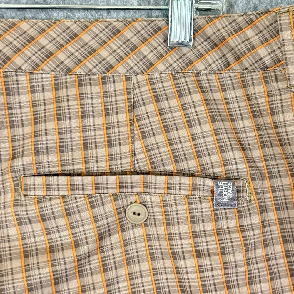 North Face Shorts Mens 38 Plaid Chino Shorts Lightweight Quick Dry Pockets
